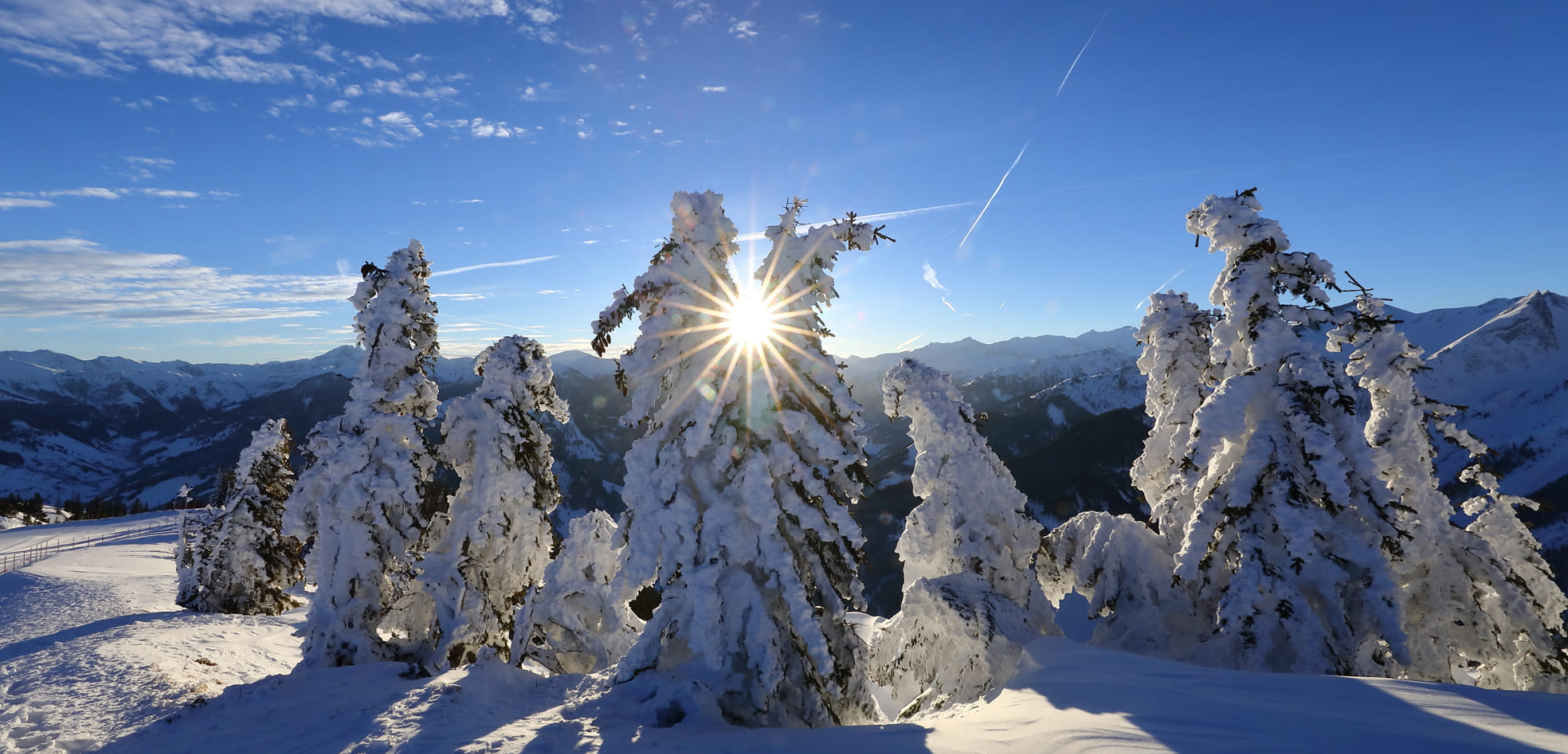 Verschneite Berglandschaft im Großarltal © TVB Großarl